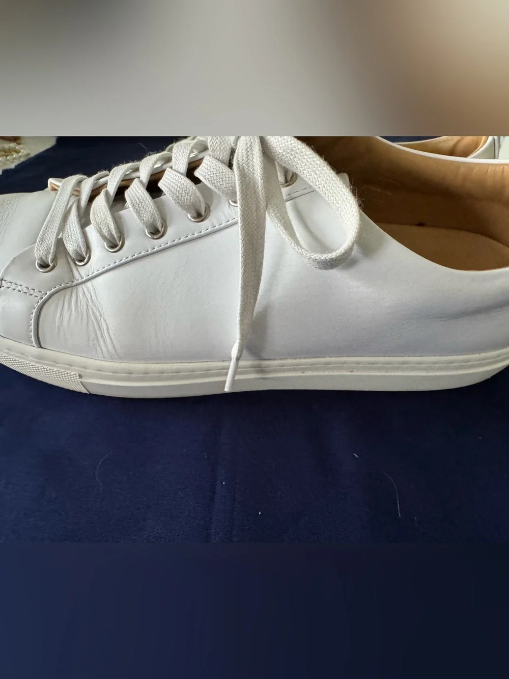 Thursday Boot Company White Leather Low-Top Sneakers